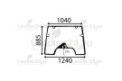 Windscreen 134671010, 134671060 for CASE-IH, NEW HOLLAND, STEYR tractor